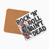 Posavasos de corcho "Rock N' Roll Ain't Dead"